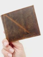 Leather Wallet Fathers day gift , gift for dad, Handmade men's leather wallet LeatherTriBi fold Wallet, Personalized Wallet, Men's Wallet, minimalist wallet, Groomsmen (26)