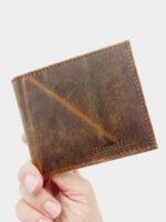 Leather Wallet Fathers day gift , gift for dad, Handmade men's leather wallet LeatherTriBi fold Wallet, Personalized Wallet, Men's Wallet, minimalist wallet, Groomsmen (27)