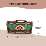 Leather duffel bag saddle blnket womens travel bag weekend bag carryon bag western fashion mens womens (26)