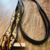 Leather headstall bridle western horse tack quarter horse (21)