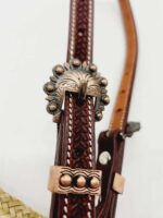 Rawhide Bosal Handmade Braided Leather Slobber Straps (1)