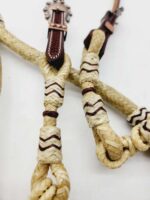 Rawhide Bosal Handmade Braided Leather Slobber Straps (2)