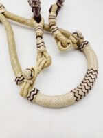 Rawhide Bosal Handmade Braided Leather Slobber Straps (4)