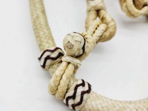 Rawhide Bosal Handmade Braided Leather Slobber Straps (5)