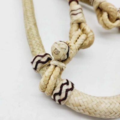 Rawhide Bosal Handmade Braided Leather Slobber Straps (5)