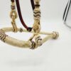 Rawhide bosa hand braided leather headstall horse hair (10)