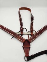 Turquoise Buckstitch Whipstitch HEadstall WEstern Breast Collar Horse TAck Western RAnch Hand (29)