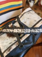 A Saddle Blanket Leather Cowhide bags weekend bag duffel bags tote purse crossbody western fashion travel bag diaper bag western diaper (21)