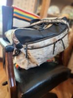 A Saddle Blanket Leather Cowhide bags weekend bag duffel bags tote purse crossbody western fashion travel bag diaper bag western diaper (22)