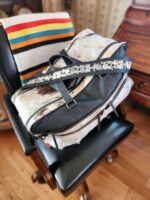 A Saddle Blanket Leather Cowhide bags weekend bag duffel bags tote purse crossbody western fashion travel bag diaper bag western diaper (23)