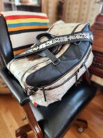 A Saddle Blanket Leather Cowhide bags weekend bag duffel bags tote purse crossbody western fashion travel bag diaper bag western diaper (24)