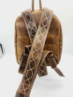 Leather cowhide backpack ranch hand backpacks western fashion hair on cowhide purse (11)