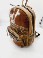 Leather cowhide backpack ranch hand backpacks western fashion hair on cowhide purse (2)