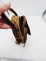 Western backpack crossbody sling bag purse cowhide leather high quality fashionable bag (15)