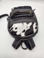 Western backpack crossbody sling bag purse cowhide leather high quality fashionable bag (2)