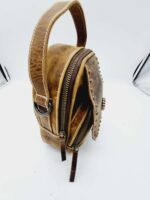 Western backpack crossbody sling bag purse cowhide leather high quality fashionable bag (21)
