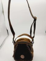 Western backpack crossbody sling bag purse cowhide leather high quality fashionable bag (28)