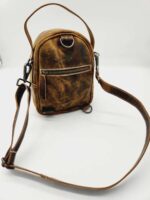 Western backpack crossbody sling bag purse cowhide leather high quality fashionable bag (29)