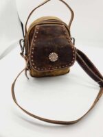 Western backpack crossbody sling bag purse cowhide leather high quality fashionable bag (30)
