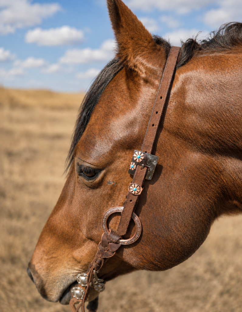 Metal Ring Headstall & Breast Collar Guide | Twisted Iron Tack 14 1 copper mesa one ear horse tack metal ring