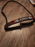 Apache Red Headstall Western Bridle Leather Breast Collar Split Reins Beading (13)