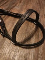 Apache Red Headstall Western Bridle Leather Breast Collar Split Reins Beading (20)