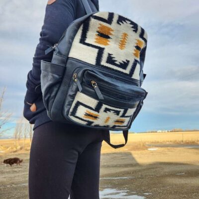 Black Betty Black LEather Backpack School Bag Gym bAg back pack knapsack kids bag womens bag (5)