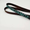 Leather Leash - Turquoise Buckstitch - view 7