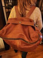 Wearable duffel bag oversized leather backpack great duffel carry on leather bag carry on (11)
