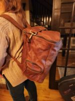 Wearable duffel bag oversized leather backpack great duffel carry on leather bag carry on (7)