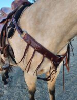 cowpuncher ranching ranchy western cowboy breast collar antiques leather western tack (3)