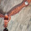 Antique Tooled - Breast Collar - Leather - view 3