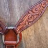 Antique Tooled - Breast Collar - Leather - view 5