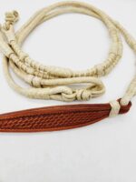 Horse tail bags romel reins rawhide reins western show reins for western horses (13)