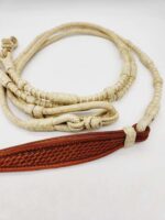 Horse tail bags romel reins rawhide reins western show reins for western horses (8)