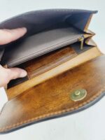 LEather wallet cutch cowhide wallet cluch purse western hair on tooled leather womens mens wallet (50)