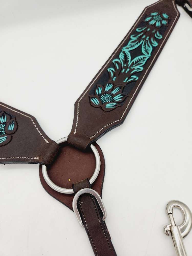 Leather Western Headstall & Breast Plate Collar Set buy All Size Free Shipping.