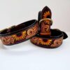 Leather Dog Collar - Brown Eyed Susan - view 8