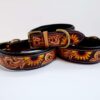 Leather Dog Collar - Brown Eyed Susan - view 6