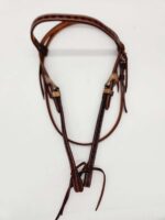 Leather headstall bridles western leather bridle rose gold buckle buckstitch brown bridles horses quarter horse (18)