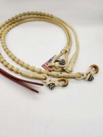 Rawhide romel reins with popper leather western show reins romel (2)