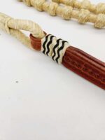 Rawhide romel reins with popper leather western show reins romel (8)
