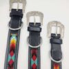 Leather Dog Collar - Navajo Spring - Beaded - view 5