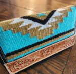 saddle blanket wallet clutch ladies purse western cowhide (1)