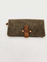 Clutch Wallets Leater Handmade bifold wax canvas wallets for sale soft leather (23)