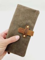 Clutch Wallets Leater Handmade bifold wax canvas wallets for sale soft leather (24)