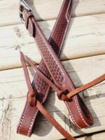 Leather headstall bridle western horse tack quarter horse western belt headstall buckstitch rose gold leather (9)