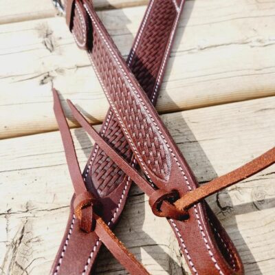 Leather headstall bridle western horse tack quarter horse western belt headstall buckstitch rose gold leather (9)