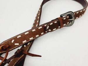 Ranch Hand HEadstall Leather Bridle Western BRidle browband one ear (8)