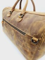 crazy horse leather duffel bag